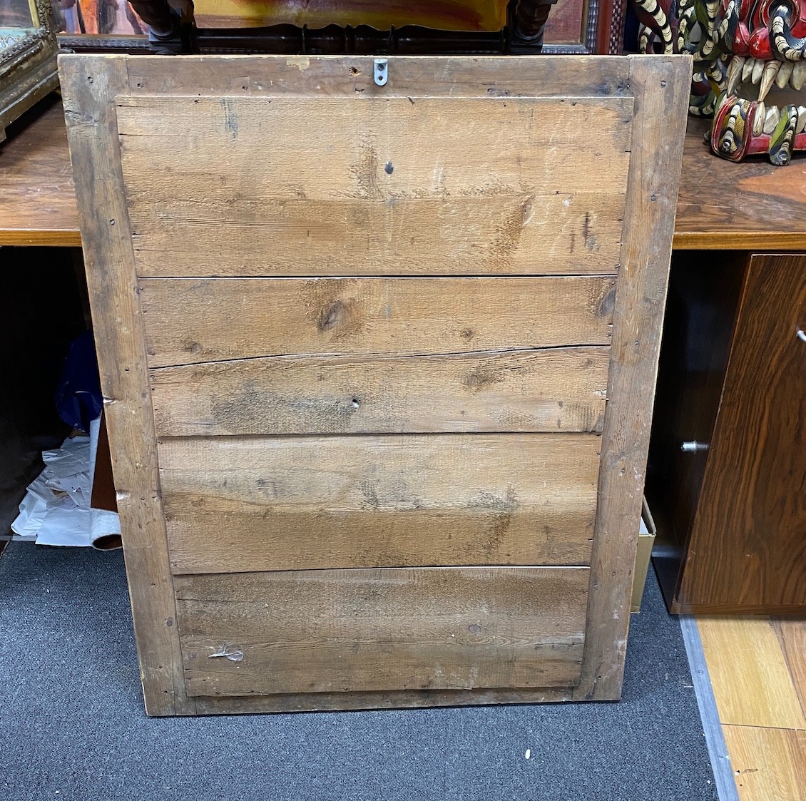 A 19th century rectangular French giltwood wall mirror, width 75cm, height 97cm